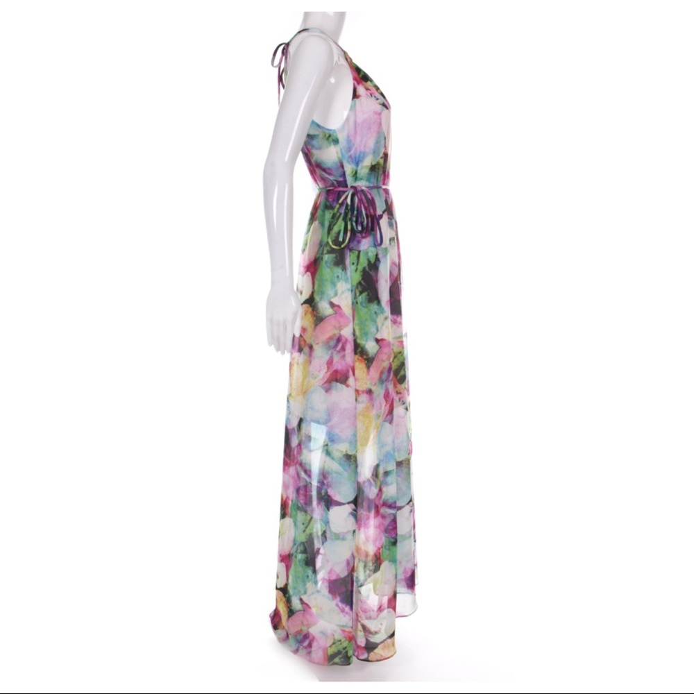 MAGGY LONDON Floral Maxi Dress Size 2 - Picture 6 of 8